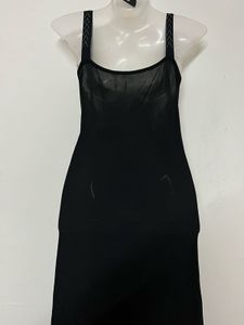 plus size Sleek Black Slip Dress