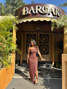 Sheer Floral Maxi Dress