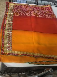 Vibrant Ombre Bandhani Saree