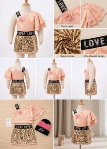 Sparkly Sequin Skirt Set