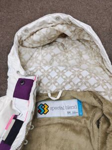 Cream Hooded Utility Jacket