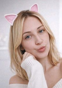 Cute Crochet Cat Ear Hair clips