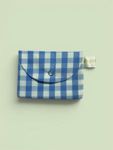 Blue Gingham Wallet / Cardholder