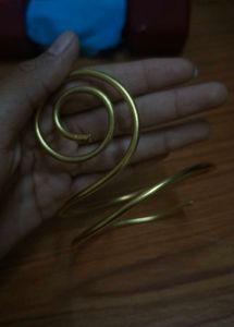 Handmade Gold Spiral Arm Cuff