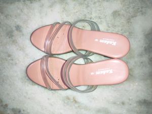 New Transparent Peach Heels