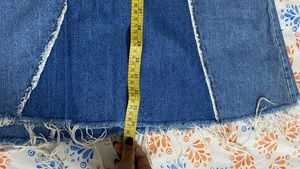 Zara Wide Leg Denim Culottes