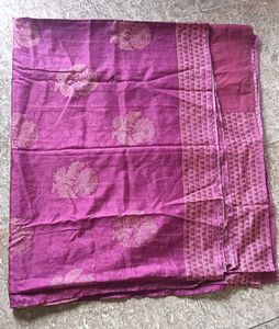 Beautiful Purple Floral Saree