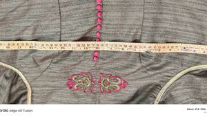 Elegant Embroidered Brown Gone With Dupatta Katan