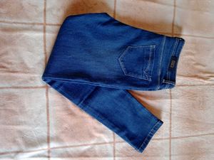 Men's Blue Distressed Denim Jeans