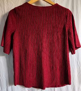 Burgundy top