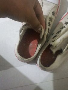 Converse White Canvas Shoes