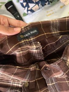 Plaid Flared Pants