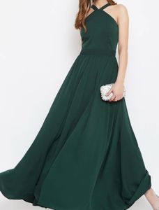 Elegant Green Maxi Dress