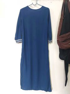 Blue Embroidered Kurta