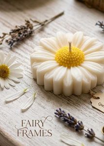 Daisy Flower Candle