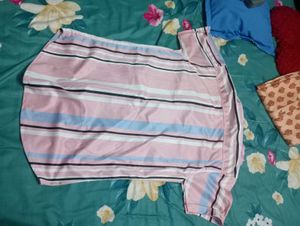 New pink multi colour shirt