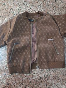 Stylish Brown Designer Print Jacket