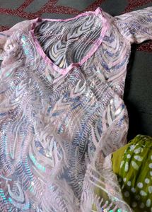 Sparkling Sequin Embellished Fabric