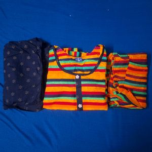 Size 40 (L )Stitched Cotton Kurta Set