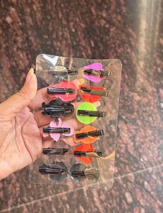 12 pcs Cute Fruit &amp; Princess Hair Clips Set
