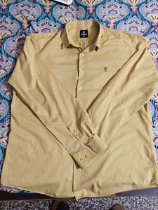Men's Yellow Casual Shirt