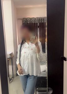 bombay paisley by westside White peplum  Top