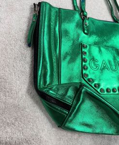 Shiny Green "GAUDI" Tote Bag