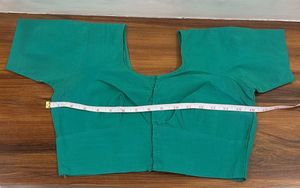 Solid Green Cotton Blouse