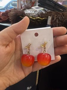 Cute Cherry Dangle Earrings