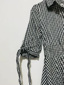 Gingham Fit &amp; Flare Shirt Dress