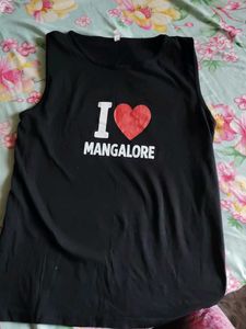I Love Mangalore Sleeveless Top