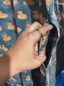 Patterned Button-Down Dress