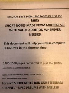 MRUNAL SIR'S ECONOMY SHORT NOTES