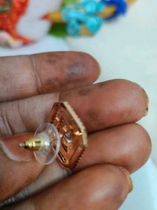 American Diamond Rose Gold Stud