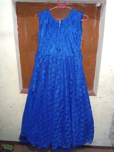 Blue Lace Party Dress