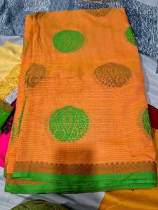 Dual color saree