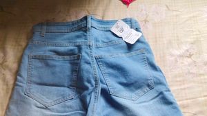 Light Wash Wide Leg Denim Jeans