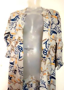 Blue Kurta Set with Shrug( Completely New)