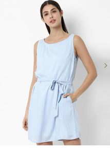 ALLEN SOLLY Striped cotton Dress