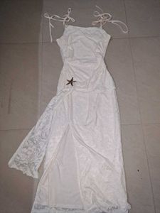 Savana White Lace Maxi Dress