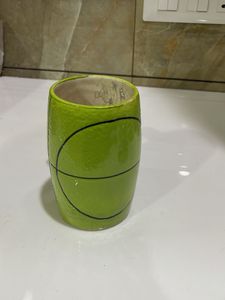 Green Ceramic Planter