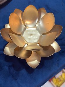 Lotus &amp; Small elephant Candle Holder