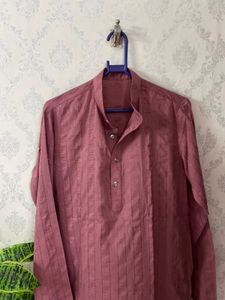 peach kurta set men