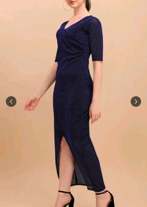 Sparkly Blue Maxi Dress  ( for prom)