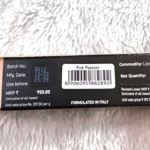 MyGlamm Manish Malhotra Soft Matte Lipstick - Pink