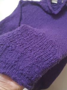 Smart Purple High Neck Sweater