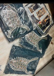 Embroidered Dark Teal Kurta