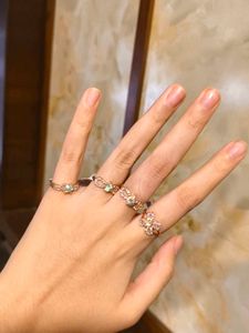 Sparkling Gemstone Ring Set (women's)