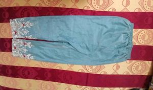 Embroidered Kurta Set with Palazzo &amp; Dupatta