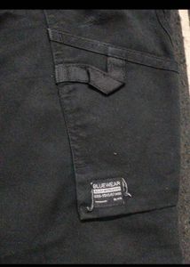 RIDING Men's Black Cargo Pants